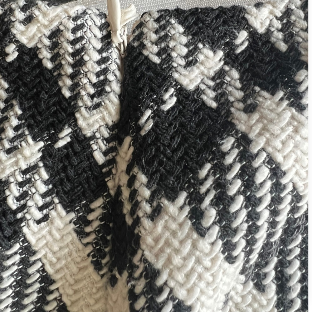 H&M skirt black white checkered retro style Size 6 small Y2K - Picture 3 of 6